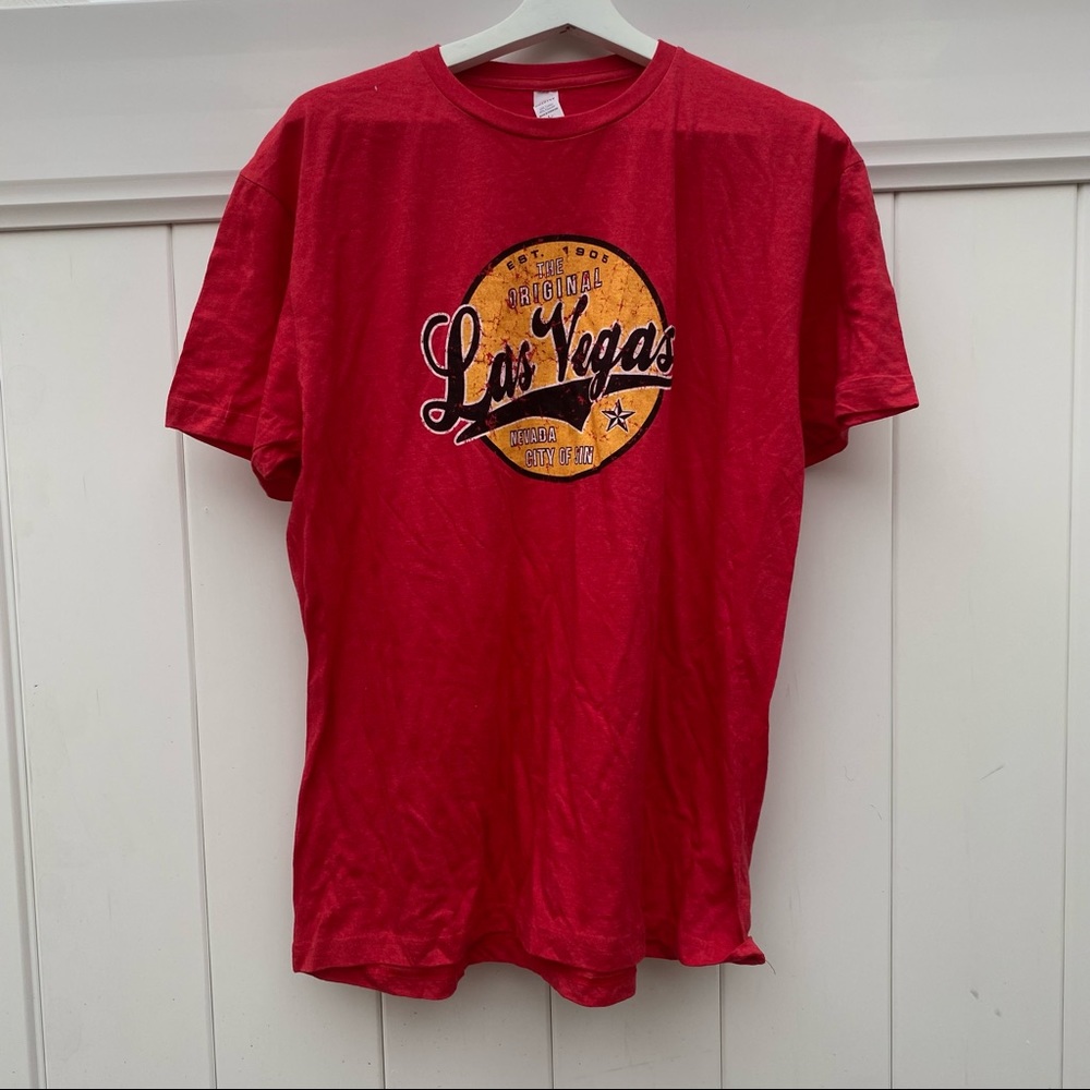 Vintage Las Vegas print t-shirt men